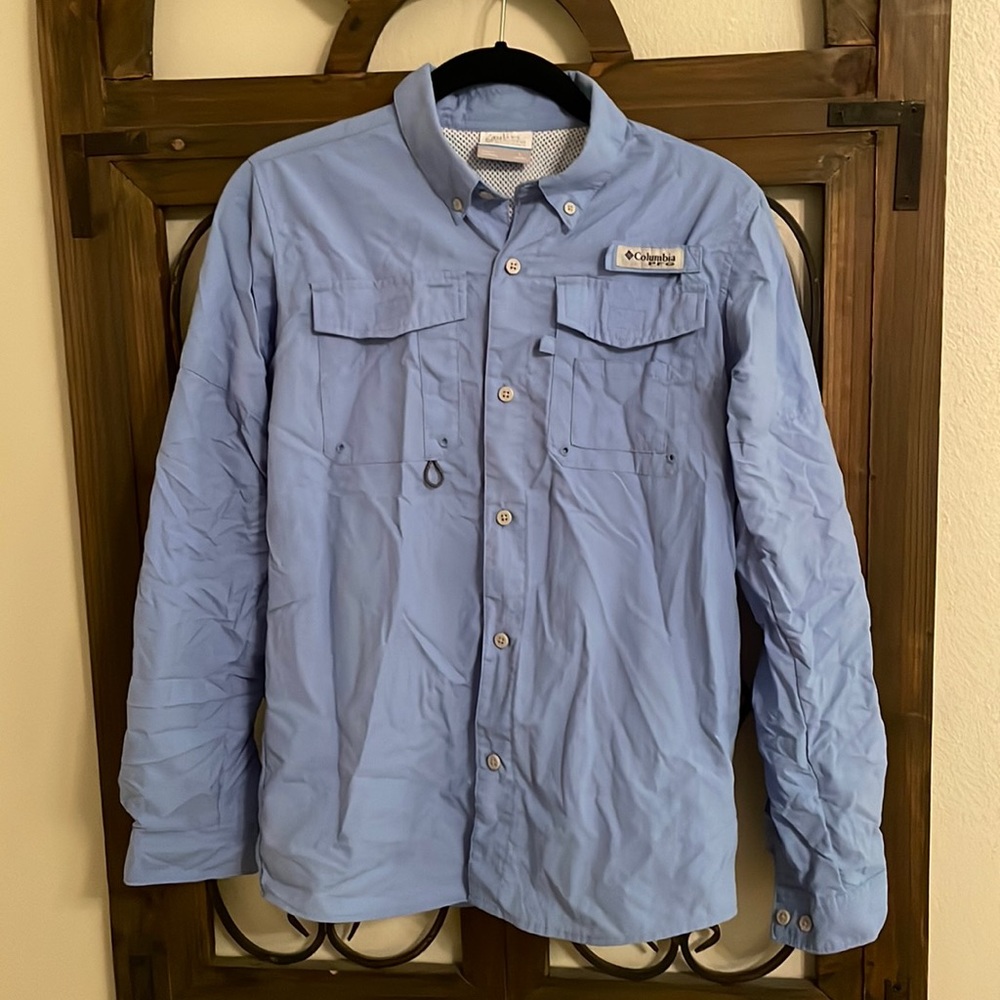 Columbia Kids Blue Button Down Shirt